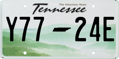 TN license plate Y7724E