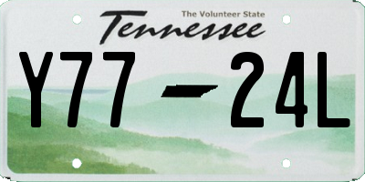 TN license plate Y7724L