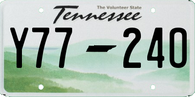 TN license plate Y7724O