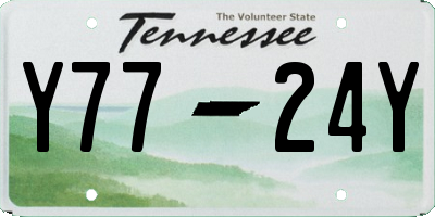 TN license plate Y7724Y