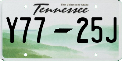 TN license plate Y7725J