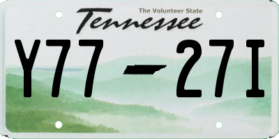 TN license plate Y7727I