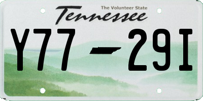 TN license plate Y7729I