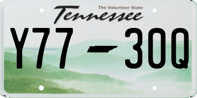TN license plate Y7730Q
