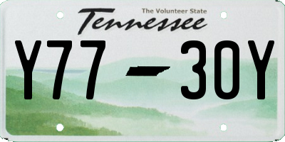 TN license plate Y7730Y
