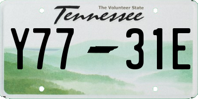 TN license plate Y7731E