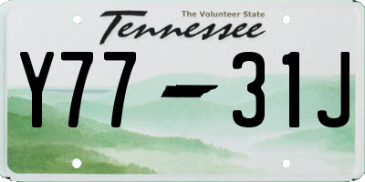 TN license plate Y7731J