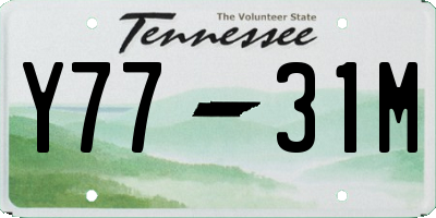 TN license plate Y7731M