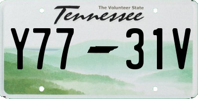 TN license plate Y7731V