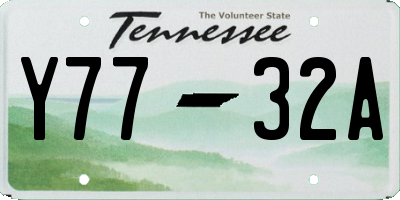TN license plate Y7732A