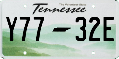 TN license plate Y7732E