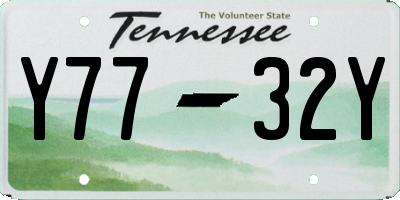 TN license plate Y7732Y