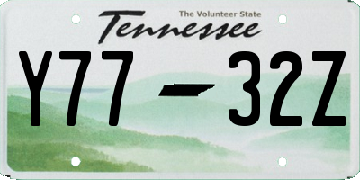 TN license plate Y7732Z