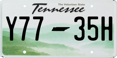 TN license plate Y7735H