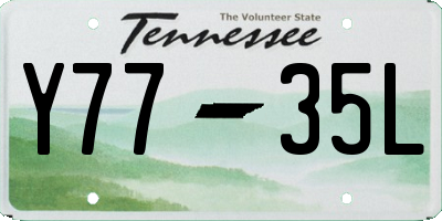 TN license plate Y7735L