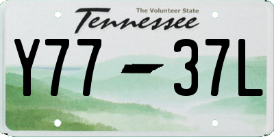 TN license plate Y7737L