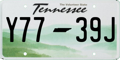 TN license plate Y7739J