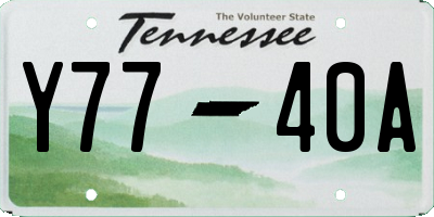 TN license plate Y7740A