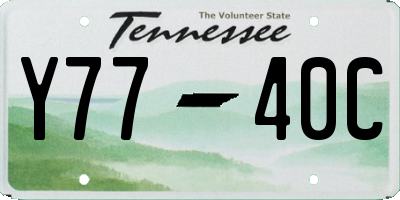 TN license plate Y7740C
