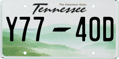 TN license plate Y7740D