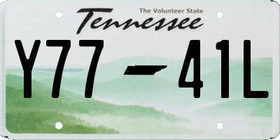 TN license plate Y7741L