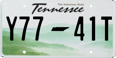 TN license plate Y7741T