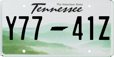 TN license plate Y7741Z