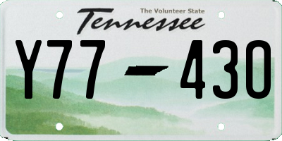 TN license plate Y7743O