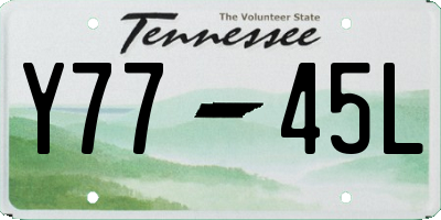 TN license plate Y7745L