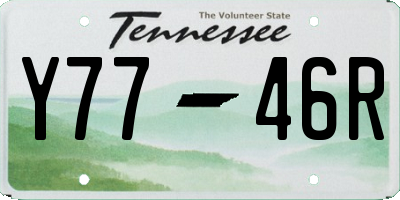 TN license plate Y7746R