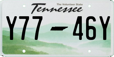 TN license plate Y7746Y