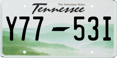 TN license plate Y7753I
