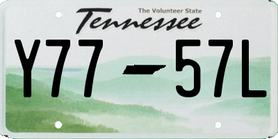TN license plate Y7757L