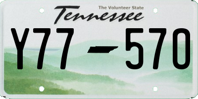 TN license plate Y7757O