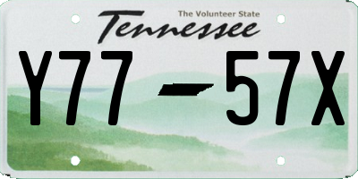 TN license plate Y7757X