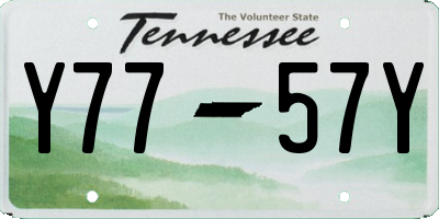 TN license plate Y7757Y