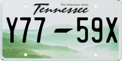 TN license plate Y7759X