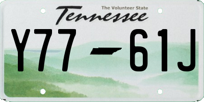 TN license plate Y7761J