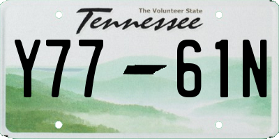 TN license plate Y7761N