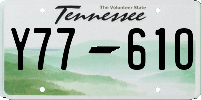 TN license plate Y7761O