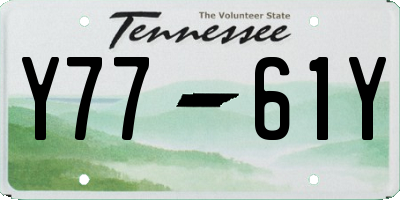 TN license plate Y7761Y