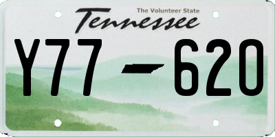 TN license plate Y7762O