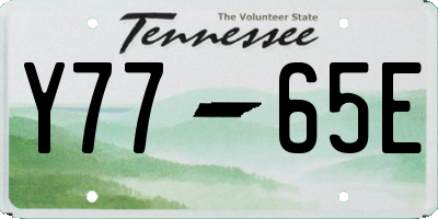 TN license plate Y7765E
