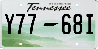 TN license plate Y7768I