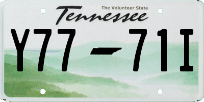TN license plate Y7771I
