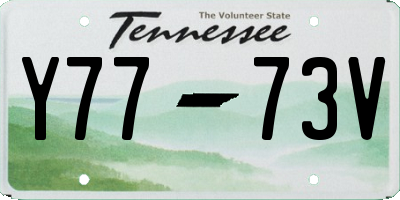TN license plate Y7773V