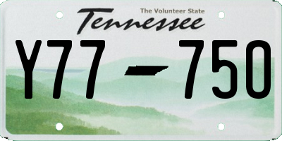 TN license plate Y7775O