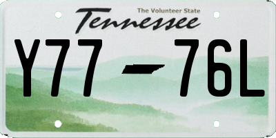 TN license plate Y7776L