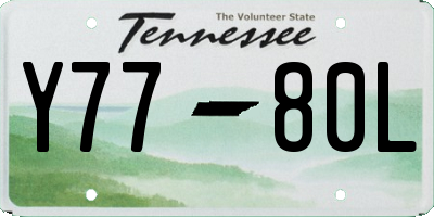 TN license plate Y7780L