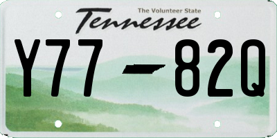 TN license plate Y7782Q